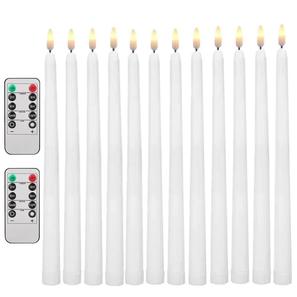12/24Pcs Flameless LED Battery Operated Flickering Candles