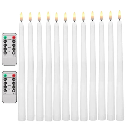 12/24Pcs Flameless LED Battery Operated Flickering Candles