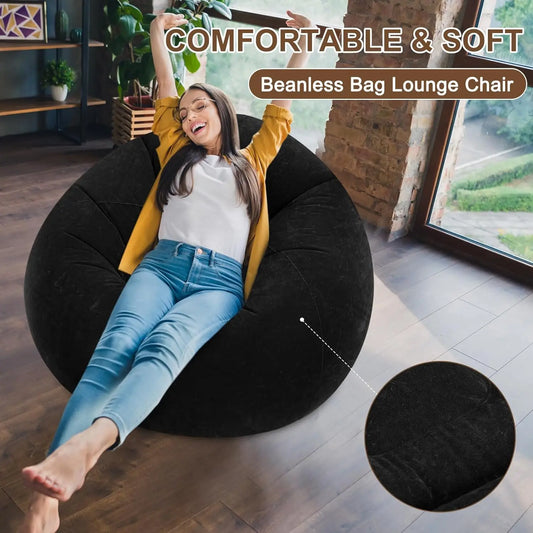 Portable Inflatable Bean Bag Chairs For Adults