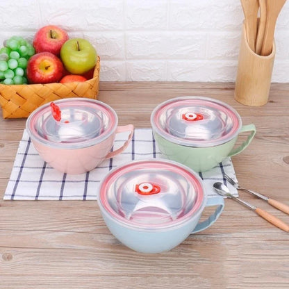 Anti Scalding Stainless Steel Bowl With Handle