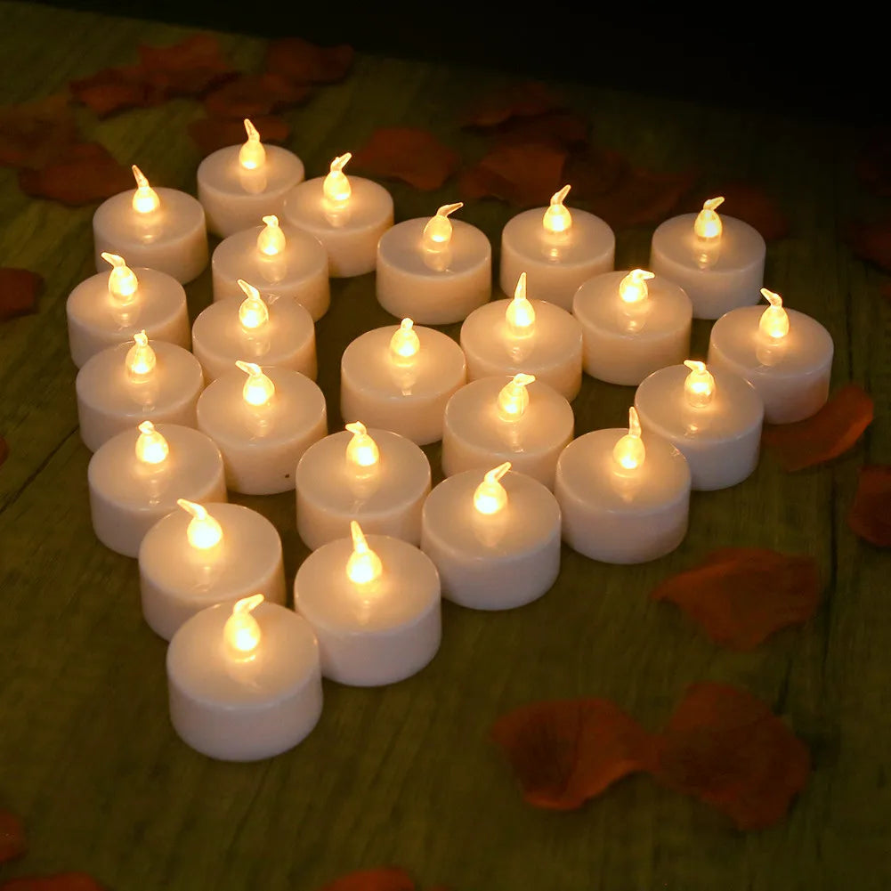 12/24Pcs Flameless LED Battery Operated Flickering Candles
