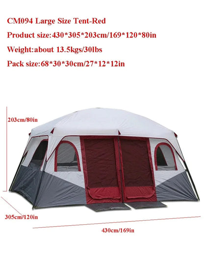 12 Person Family Tent Anti-rain UV Protection