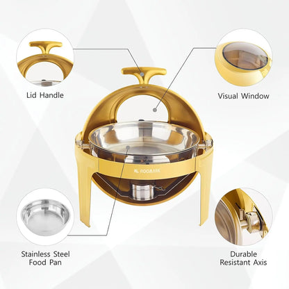 Stainless Steel 9QT Chafing Dish Buffet Set