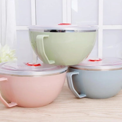 Anti Scalding Stainless Steel Bowl With Handle