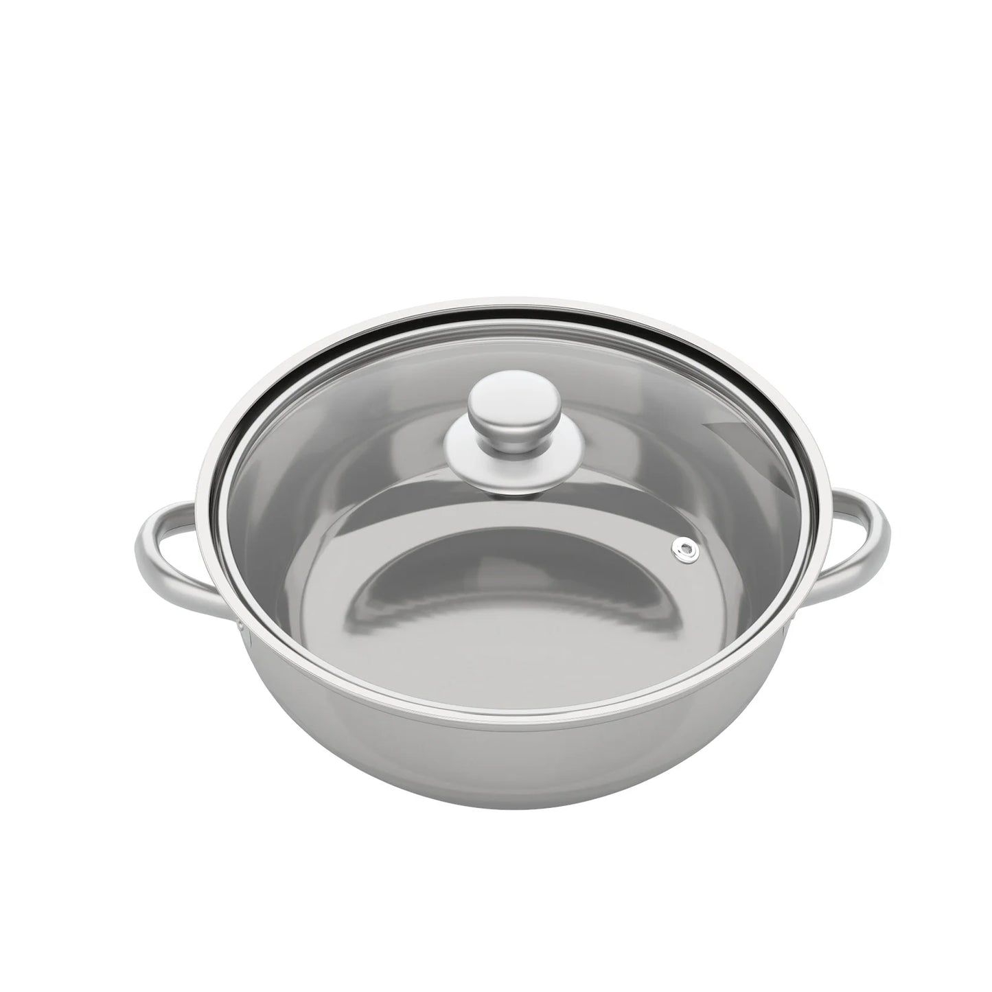 Stainless Steel Steam Cooker With Glass Lid